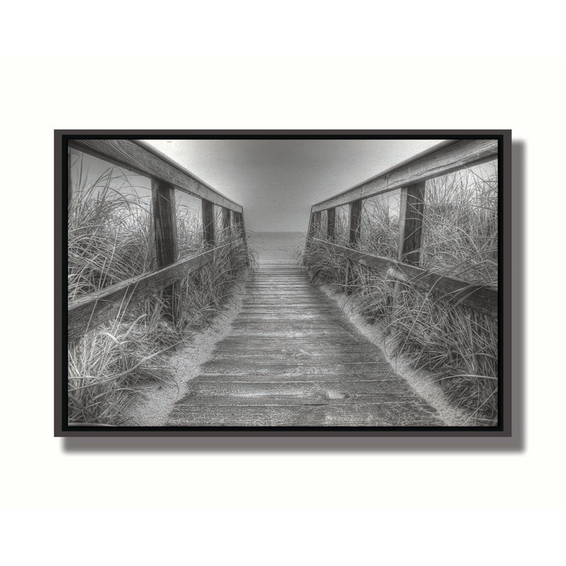 «Cape Cod» par Kelly Wade sur, Cadre photo brun simple, H 12,5 po x l 18,5 po, Gris