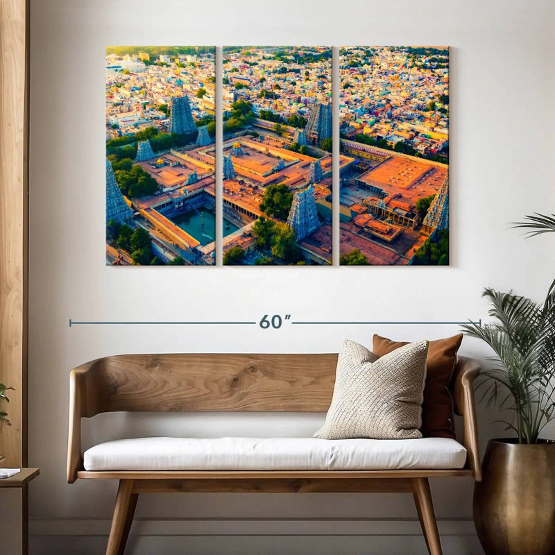 Adella Meenakshi Temple Complex, 32" H x 50" W