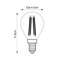 4W E14 SES G45 Golf LED Dimmable Bulb - 420lm 2700K Warm White