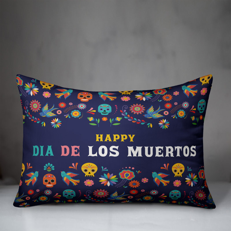  Coussin Happy Dia De Los Muertos