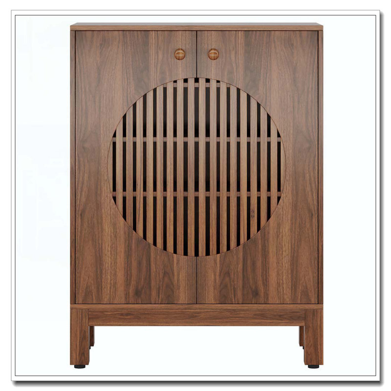 28.74" Storage Coffee Bar Cabinet With  2Doors & Shelves