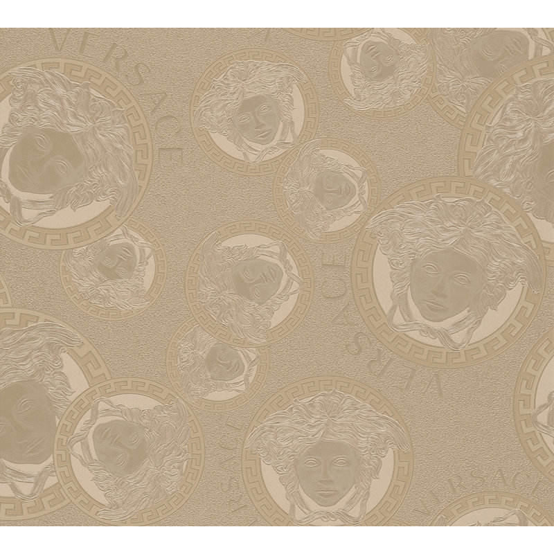 Versace Foil Gilded Age Unpasted Vinyl Wallpaper, Pink