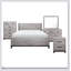Commode de chambre à coucher deux tons à finition grise 1 pièce avec 5 tiroirs spacieux, alliant style moderne et rangement pratique