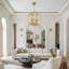 4 Light Dimmable Gold  Metal Globe Chandelier