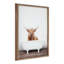 «Highland Cow in Tub Color» par Amy Peterson, art mural en verre encadré-1296566139