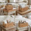 Water Hyacinth Storage Basket with Handles-1075605250
