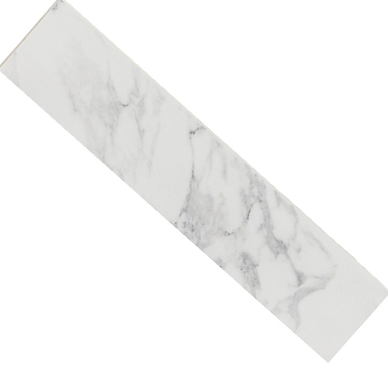 Éclaboussure latérale de lavabo de salle de bain 22 po x 4 po, pierre de marbre d'ingénierie, couleur, design américain et teinture - facile à installer avec trous de robinet pré-percés, taille, durabilité à long terme, trou de trop-plein
