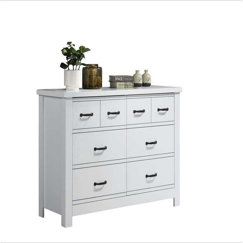 Commode blanche 6 tiroirs Cassini