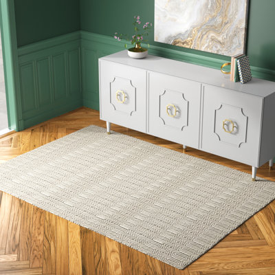 Koa Geometric Wool and Cotton Flatweave Kilim