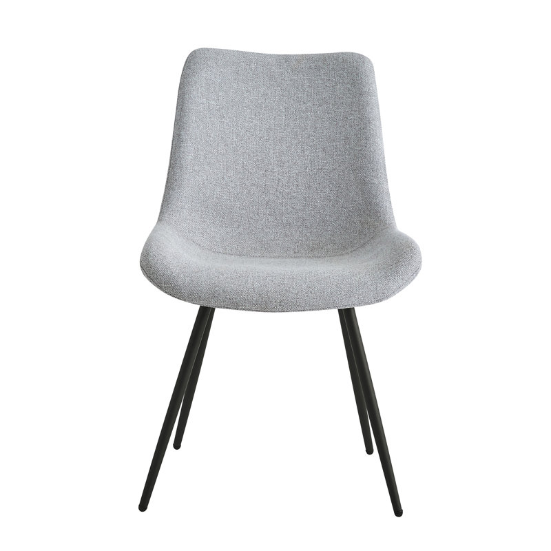 Ensemble de 2 sièges en métal Anissa, Gris