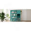 Lit escamotable mural rotatif avec bibliothèque, armoire supérieure, bureau extensible et rangement latéral-1096477728