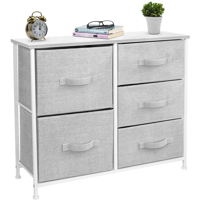 White 5-Drawer Nursery Dresser with Soft Close