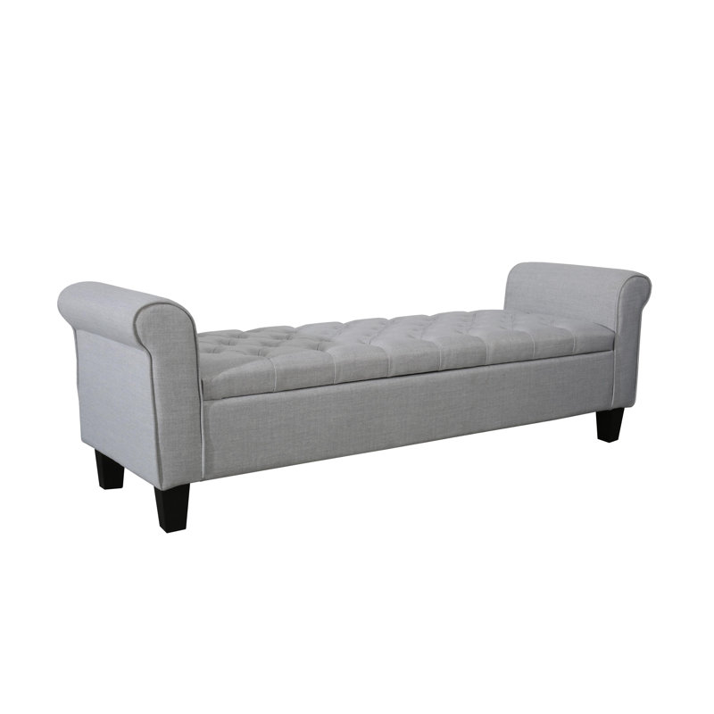 Banc de rangement Timmia, Gris