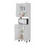 Garde-manger double blanc avec rangement ouvert