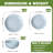 Latitude Run® 12-piece Blue Bone China Dinnerware With Lightweight Durable Chip Resistant Design Service For 4