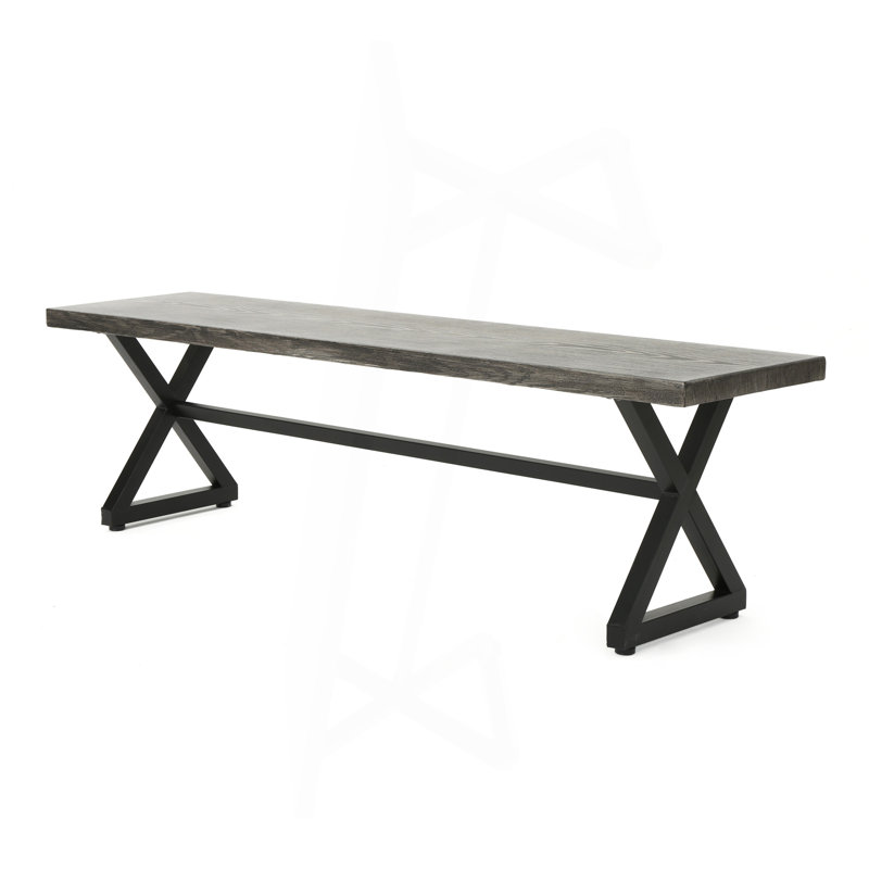 Bancs d'extérieur en aluminium avec structure en acier