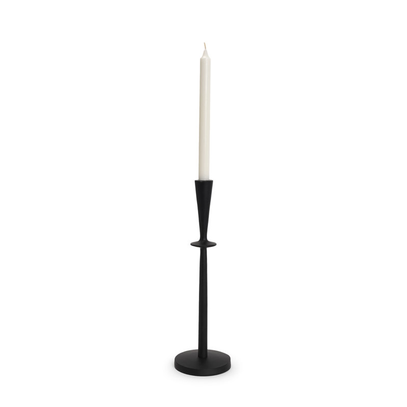 Bougeoir de table en aluminium Devonya, H 15 po x l 4,5 po x P 4,5 po