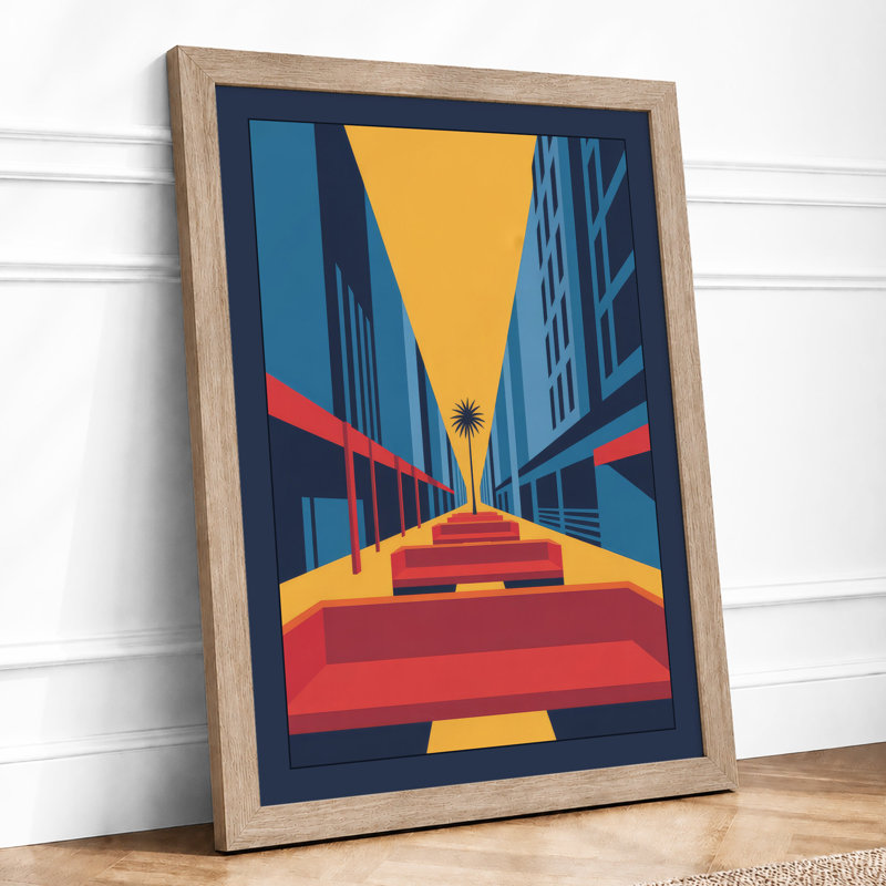 Urban Perspective Modern - Print, A2 - 59.4 x 42.0 cm, Oak