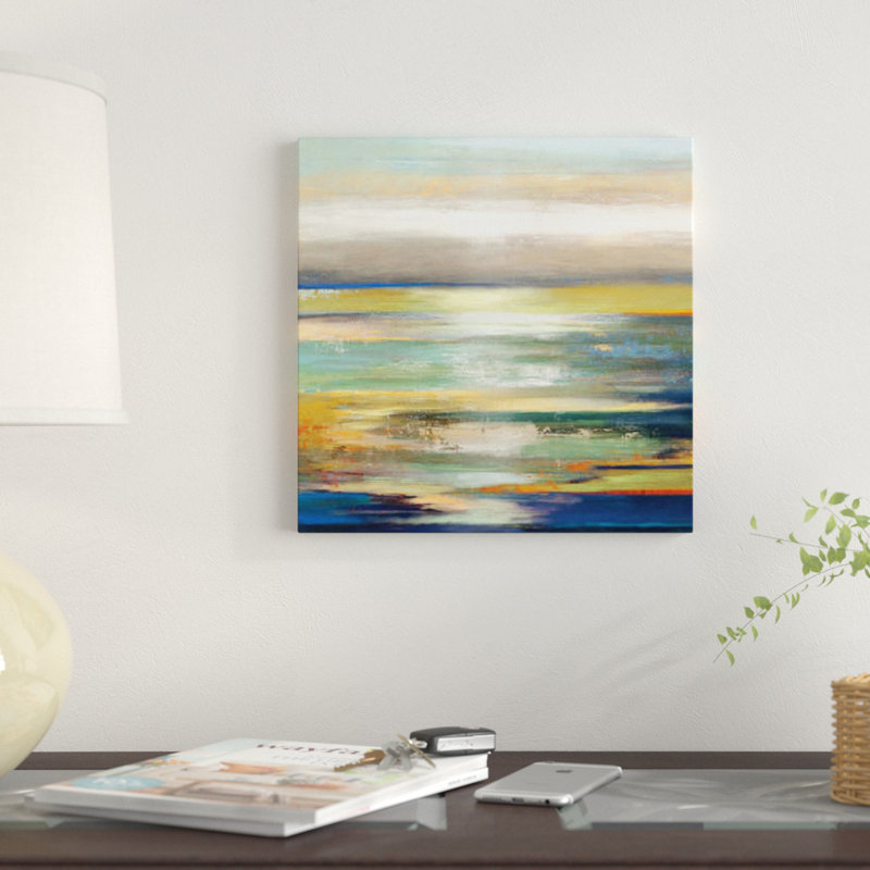 « soirée marée i », impression sur toile, H 48 po x l 48 po x P 1,5 po, Pas de tapis, Toile tendue