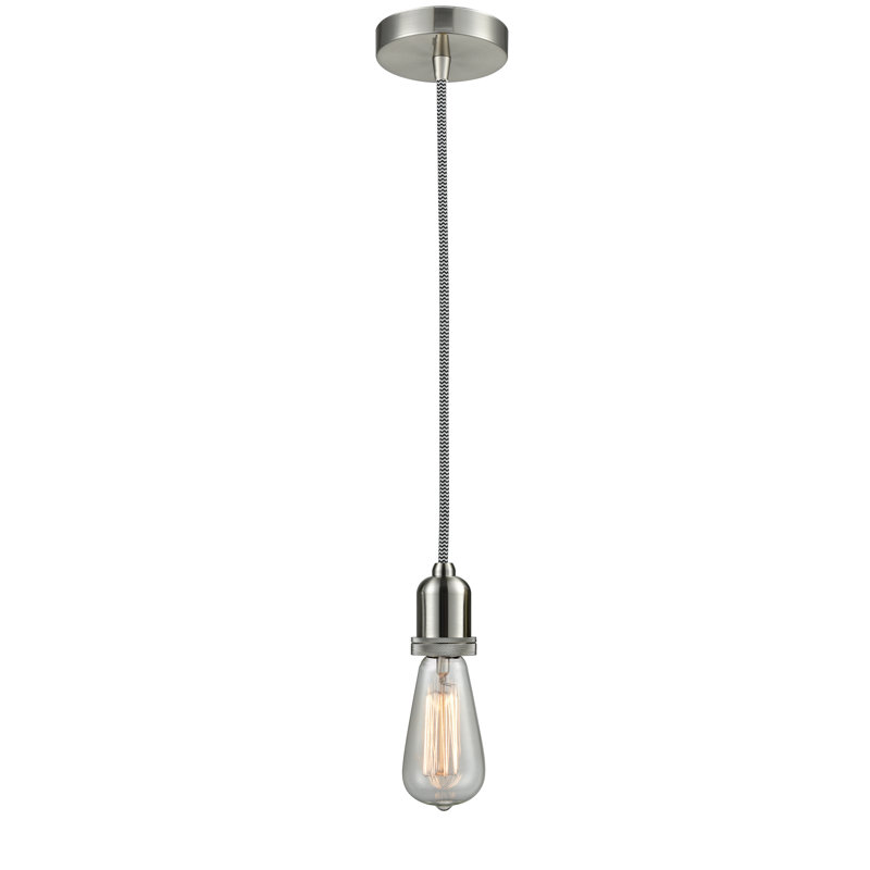 Webber 1 - Light Single Pendant, Satin Nickel