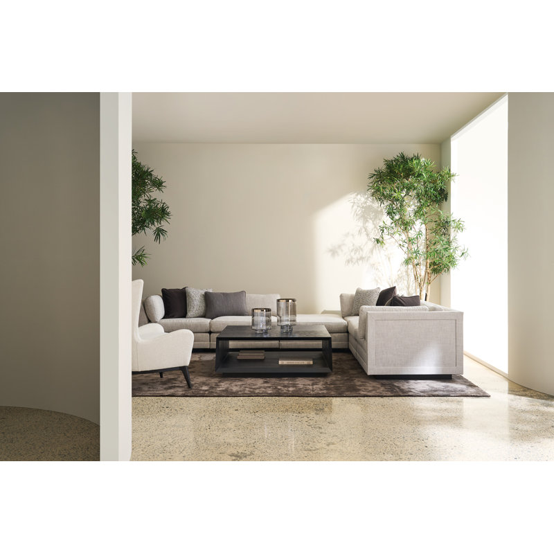 Modern Fusion Ottoman, Cream