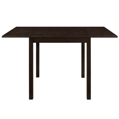 Brown Cappuccino Table With Elegant Silhouette For Dining Rooms Transitional Space Constrained Areas