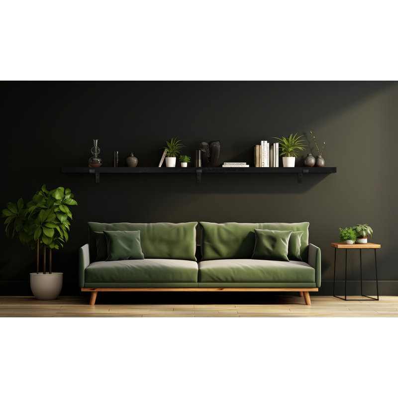 Emerald Lee Poplar Bracket Shelf, 2" H x 72" W x 10" D