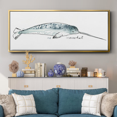 Baleine III - toile encadrée