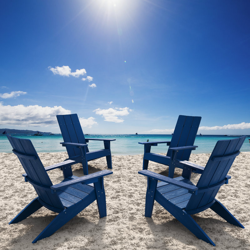 Chaise Adirondack en plastique, Bleu marine