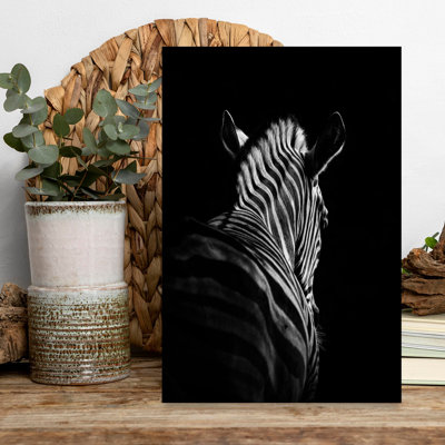 Elegant Zebra Stripes Contemporary Zebra Wall Art