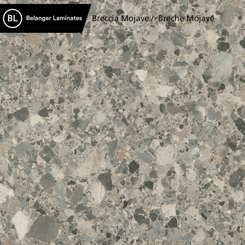 Ensemble de comptoir en stratifié 96 po / 8 pi Breccia Mojave