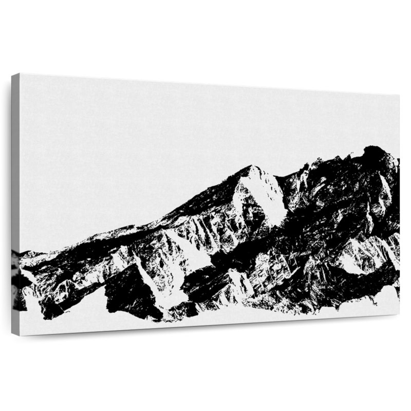 BW Mountains I, 34" H x 51" W