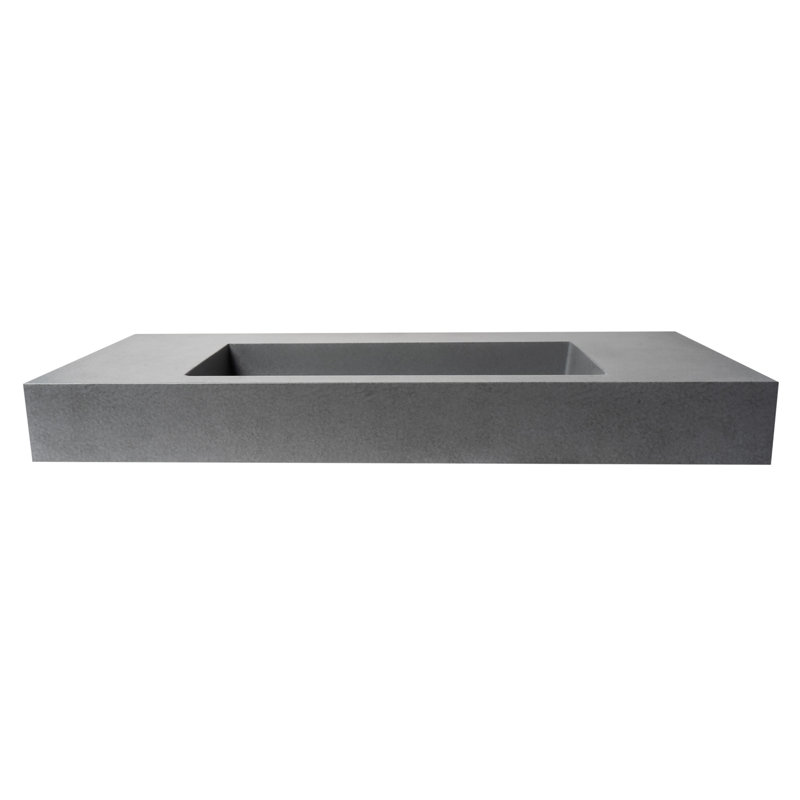 Alfi Brand 18.9'' Concrete Rectangular Bathroom Sink