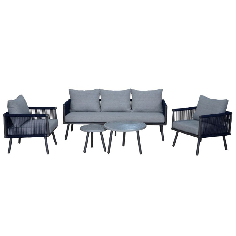 Mervyn Courtyard Casual Spring Valley Sofa Seating Group with Cushions