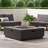 SQUARE IRON FIRE PIT - 50,000 BTU, Durable And Stylish Outdoor Heating Solution For Year-Round Enjoyment And Gatherings.