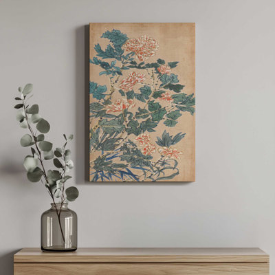 «Veil of Ink and Bloom II» par Melissa Wang, reproduction d'art sur toile