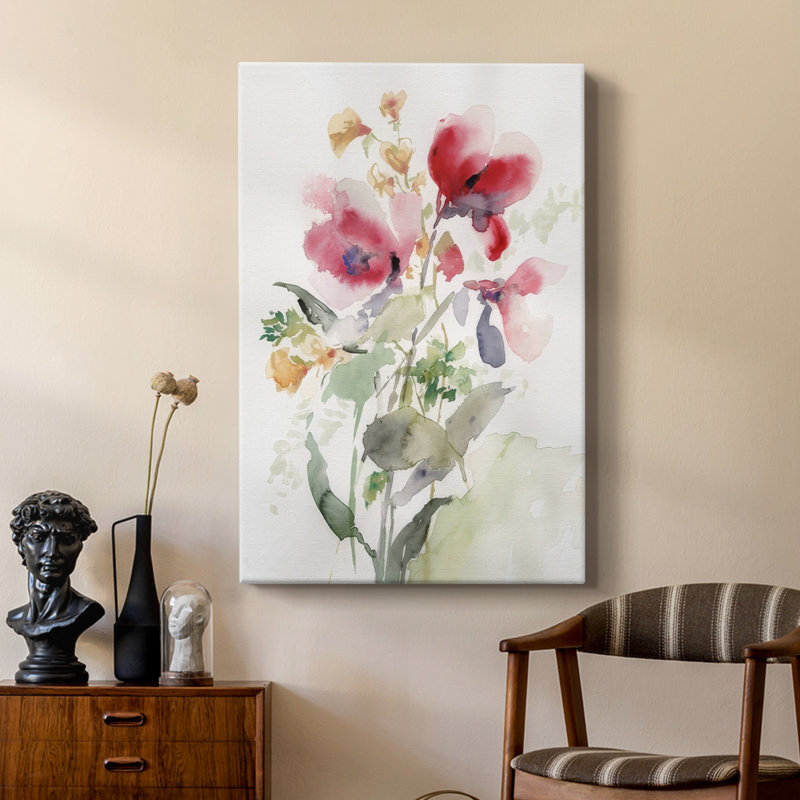 Rose Madder Botanical I - galerie sur mesure
