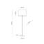 Lampe sur pied brune Briley