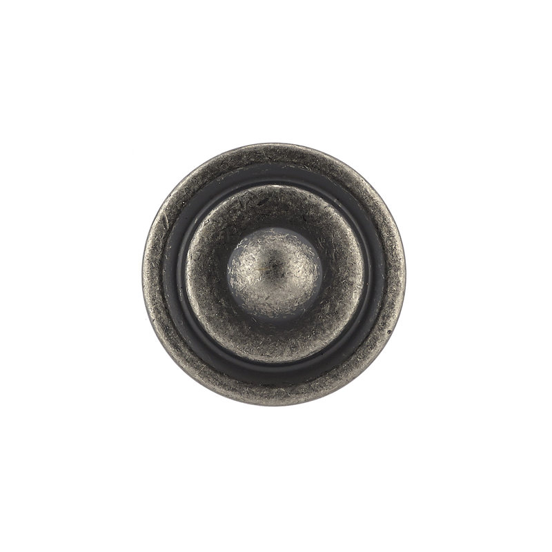 Expression 1 1/4" Diameter Round Knob, Pewter