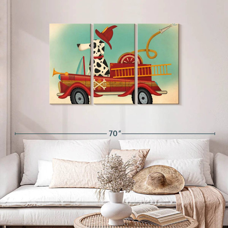 Alcaraz K9 Fire Department, 28" H x 45" W