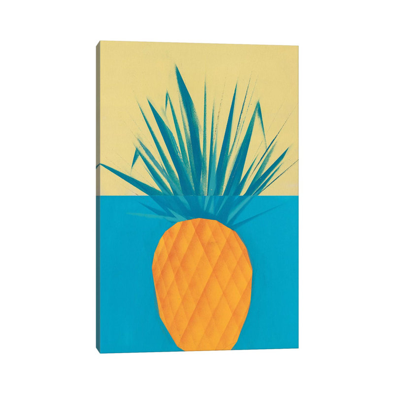 Pineapple by VCalvento - Print on Canvas, 101.6 cm H x 66.04 cm W x 1.91 cm D, Wrapped Canvas
