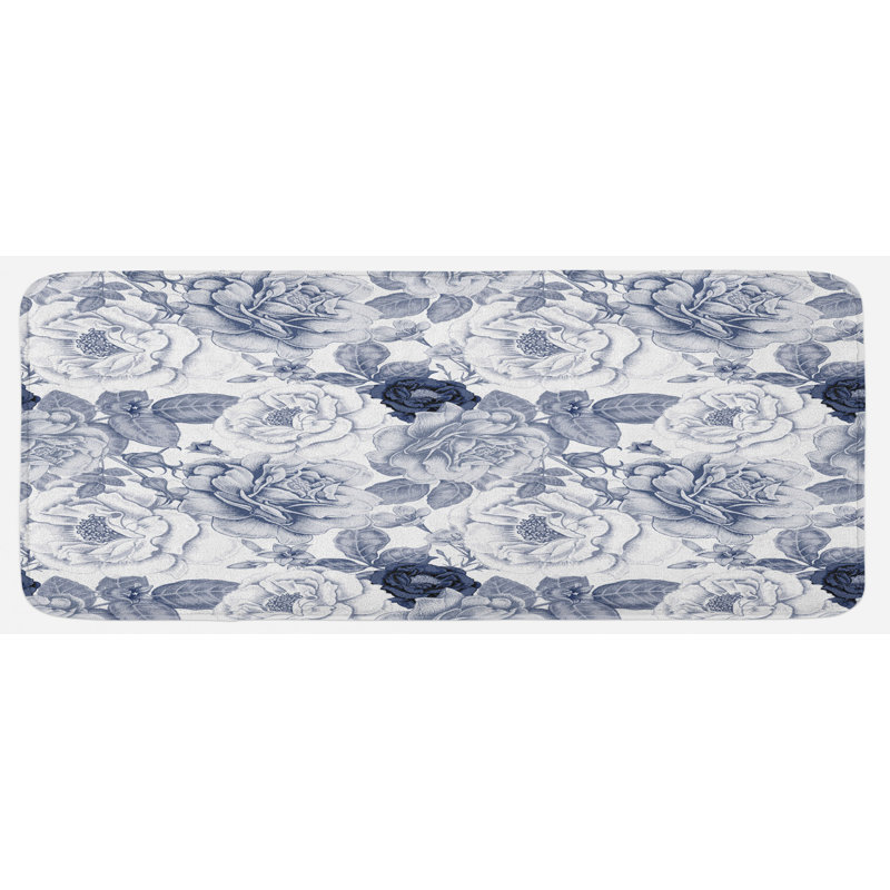Tapis de cuisine shabby flore
