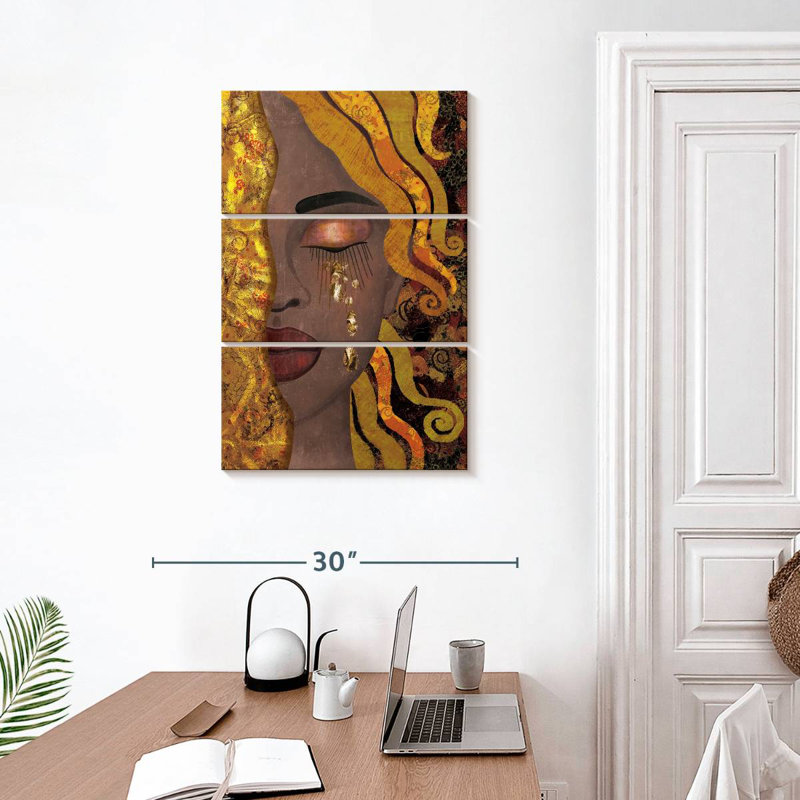 Leisha African American Abstract, 32" H x 20" W