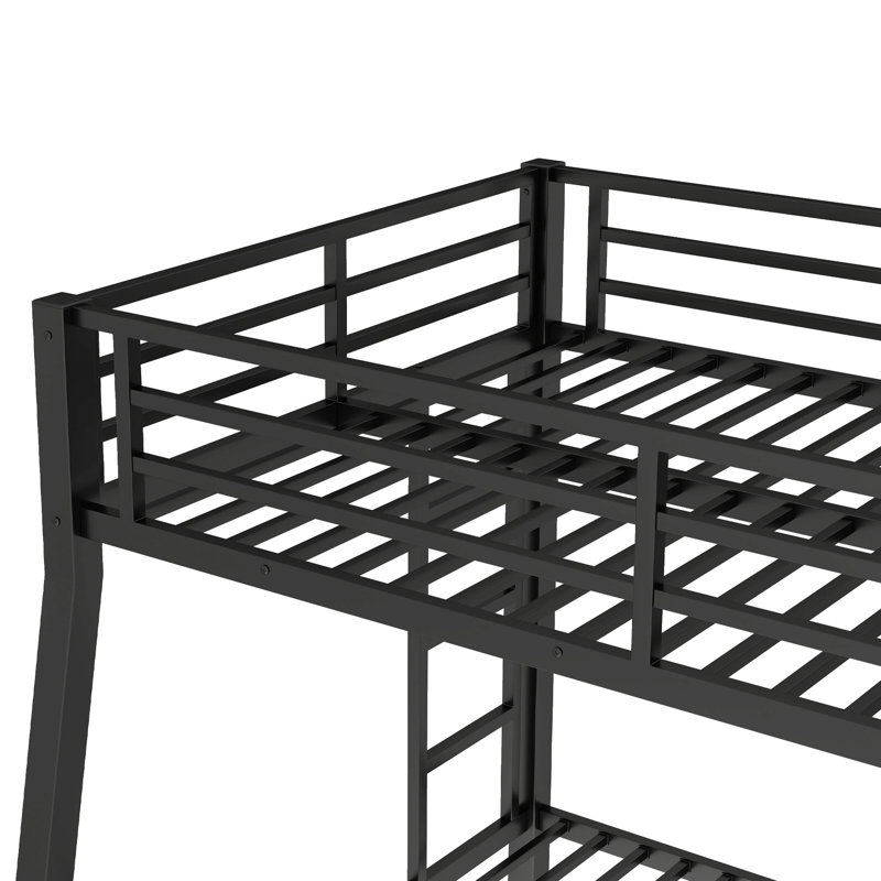 Lit superposé au-dessus de grand lit double Space Xl, réduit le bruit, rangement sous le lit, structure à 2 côtés et stable