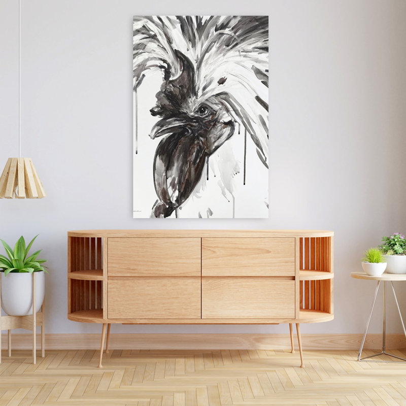 Art animalier contemporain féroce, H 48 po x l 32 po