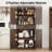 72" Farmhouse Kitchen Pantry Cabinet,4 Barn Doors, Storage Cabinet For Kitchen, Dining Room, Living Room-714742964-618387640