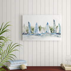 Pastel Marina I by Emma Scarvey - Wrapped Canvas Painting Print