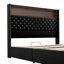 Structure de lit moelleuse en velours avec port USB et veilleuse, lit plateforme à oreilles avec tablette de tête de lit-1115357104-1115357109