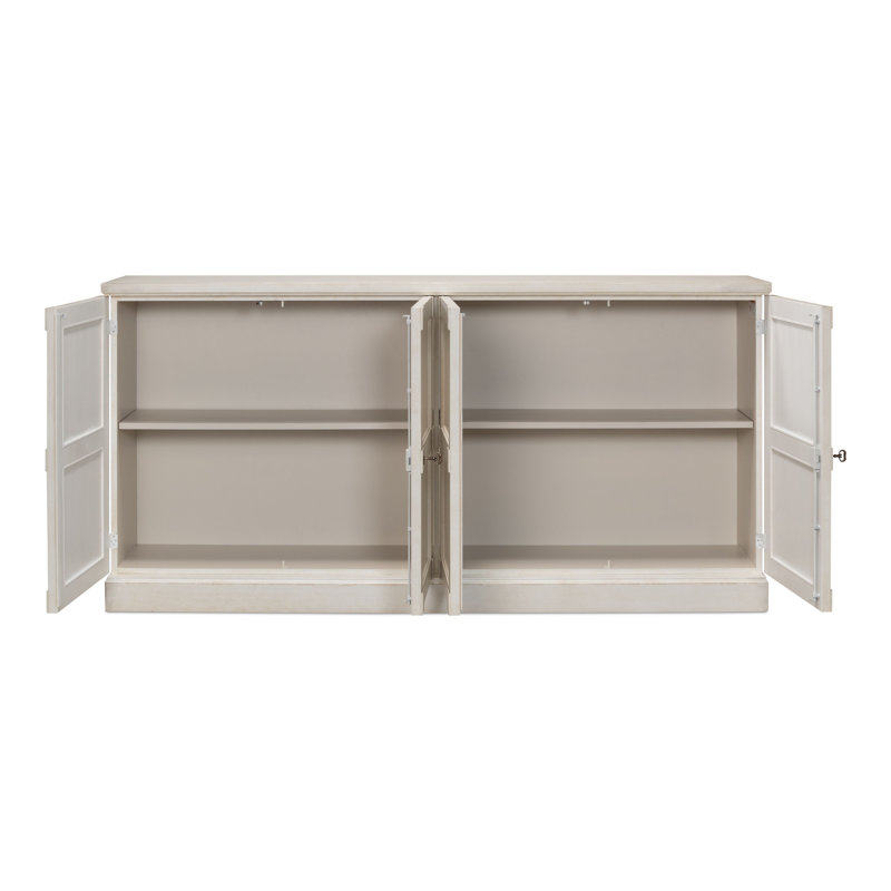 Montgomeryville 75'' W Solid Wood Sideboard, Whitewash