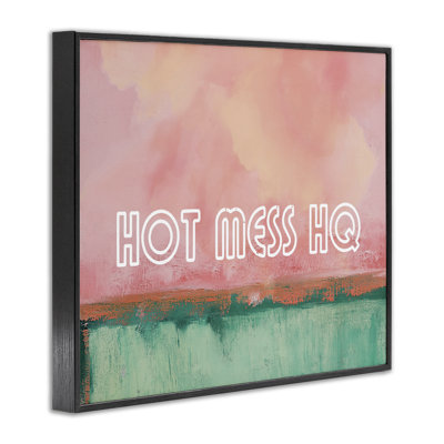 Hot Mess Headquarters Framed Giclee, design by Gina Kelly